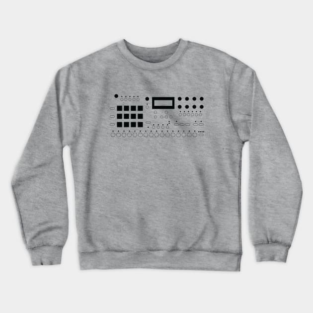 Analog Rytm Drum Machine Crewneck Sweatshirt by Atomic Malibu